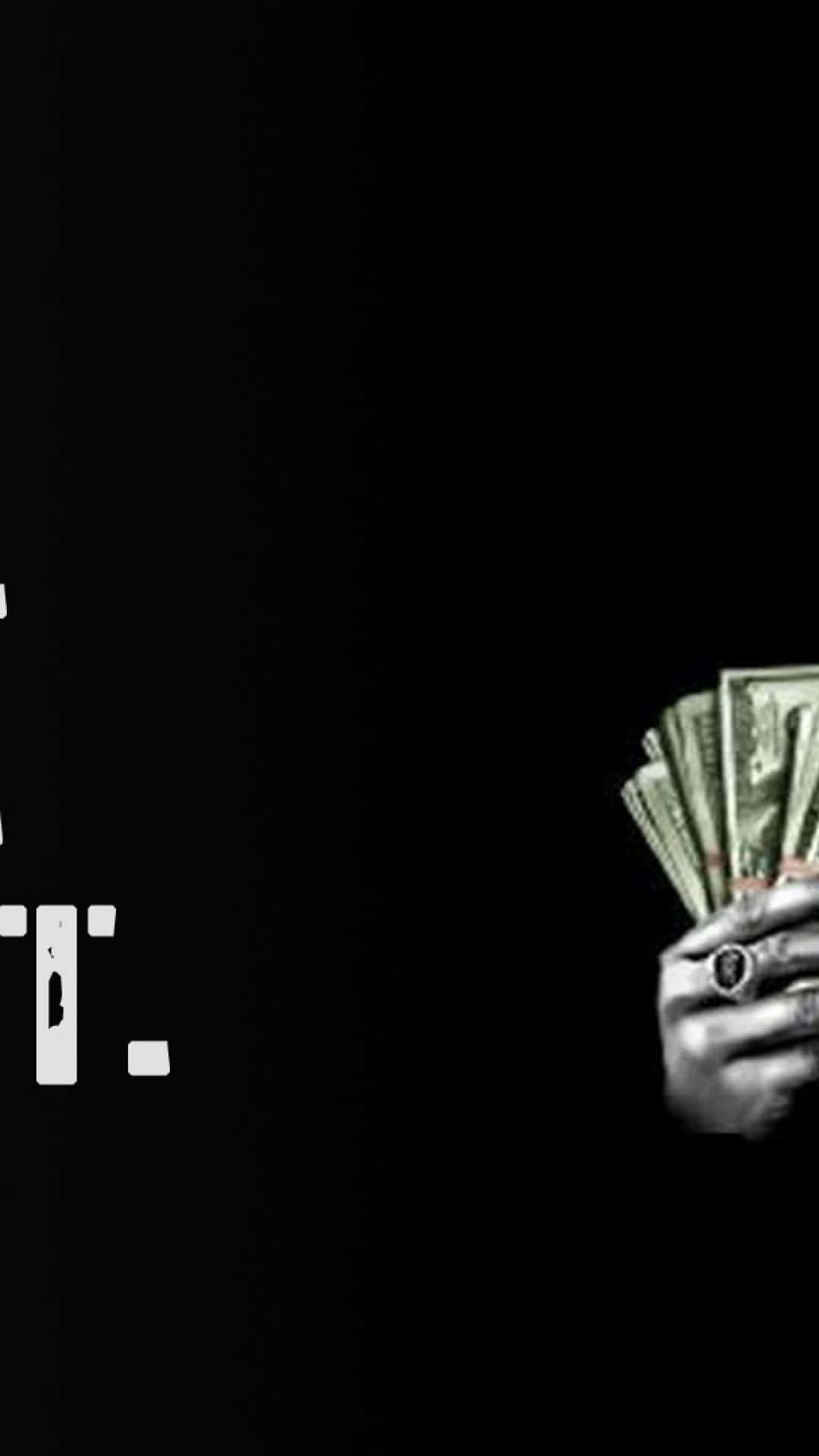 A Black Background With The Words Money Money Money Background