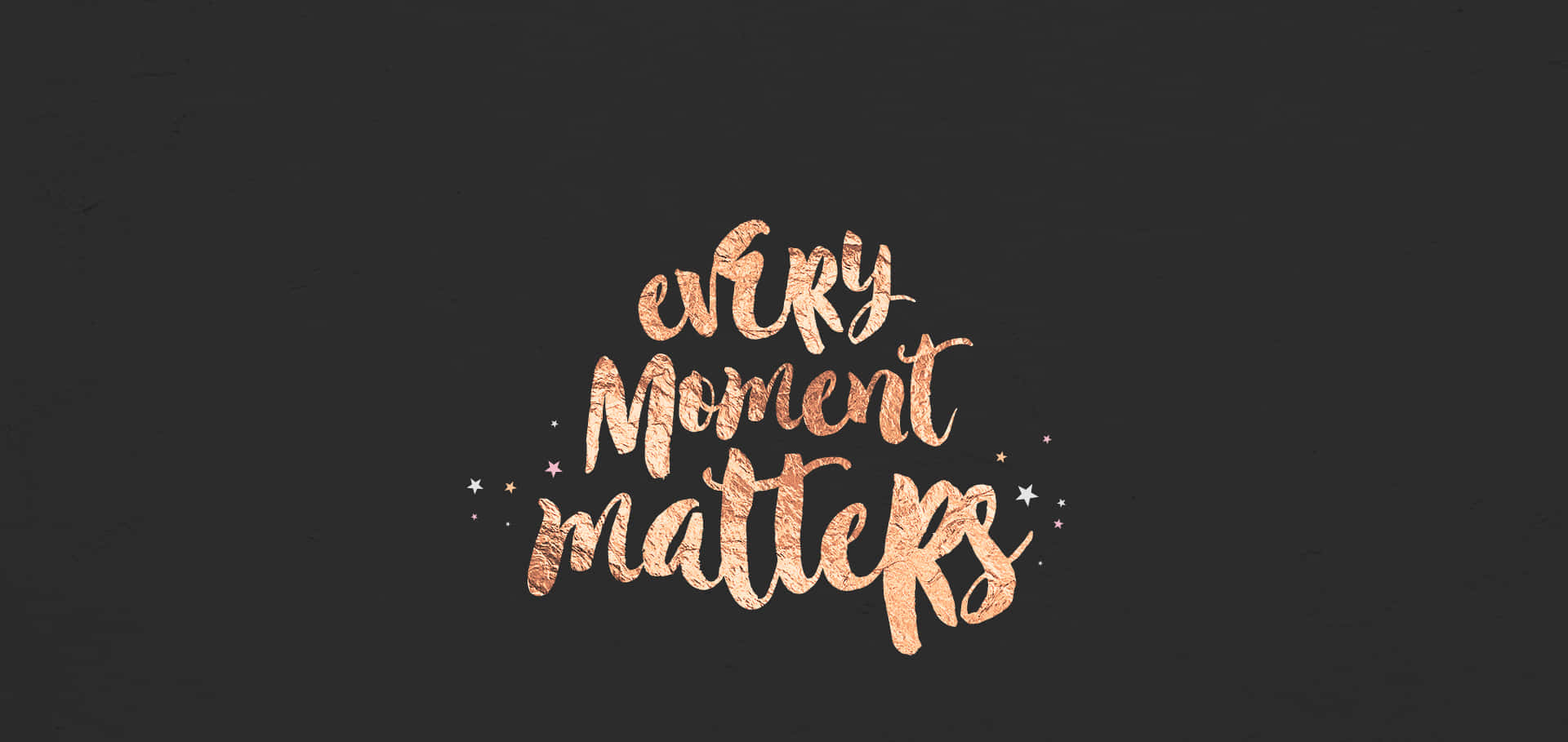 A Black Background With The Words'only Moment Matters'on It Background