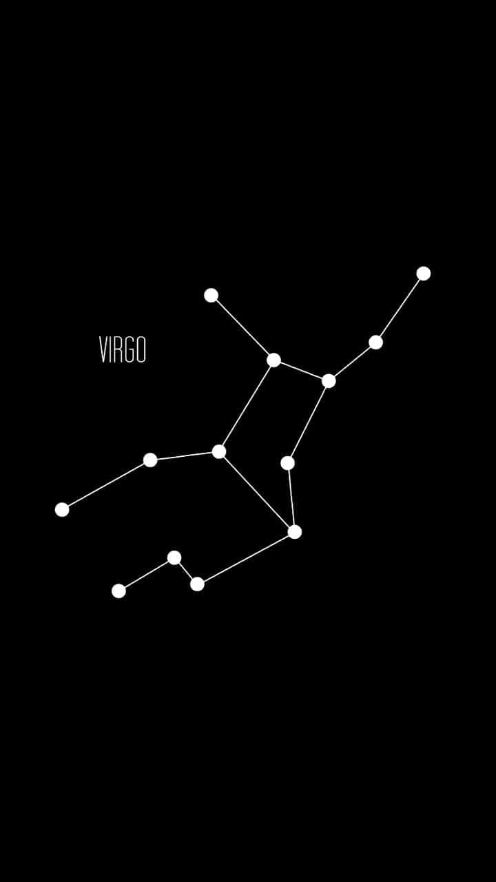 A Black Background With The Zodiac Sign Of Victor