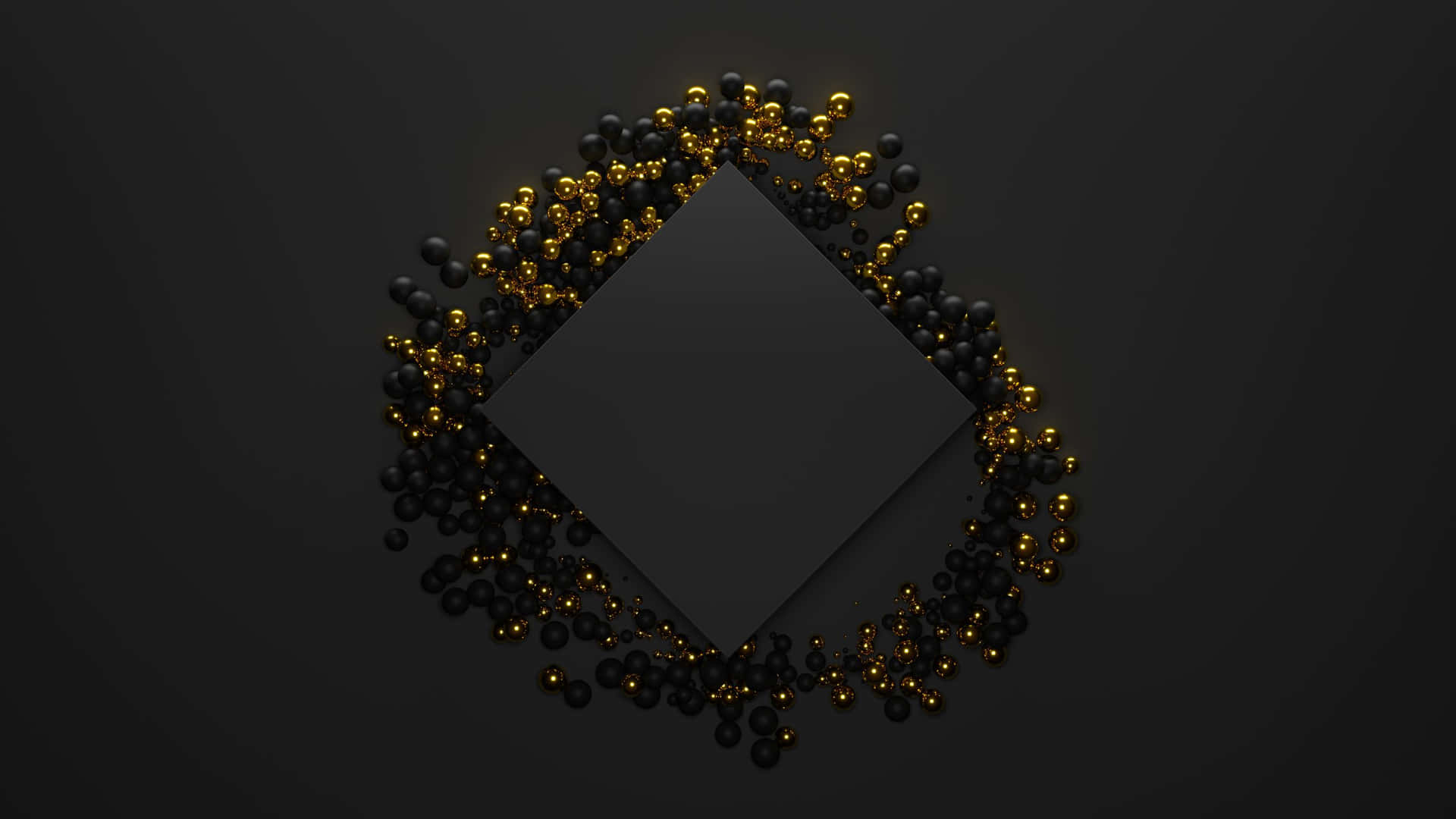 A Black Diamond With Gold Particles On It