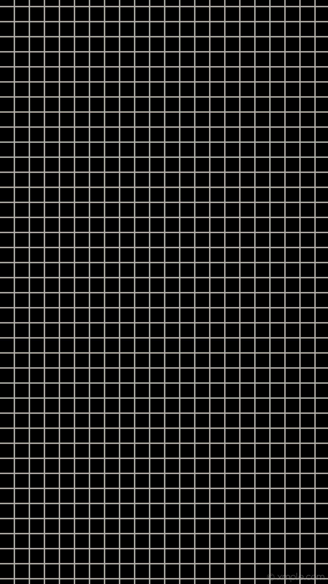 A Black Grid With White Lines On It Background