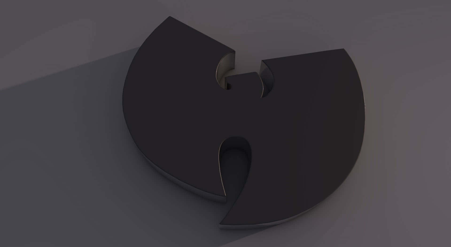 A Black Logo With A Black Outline On It Background