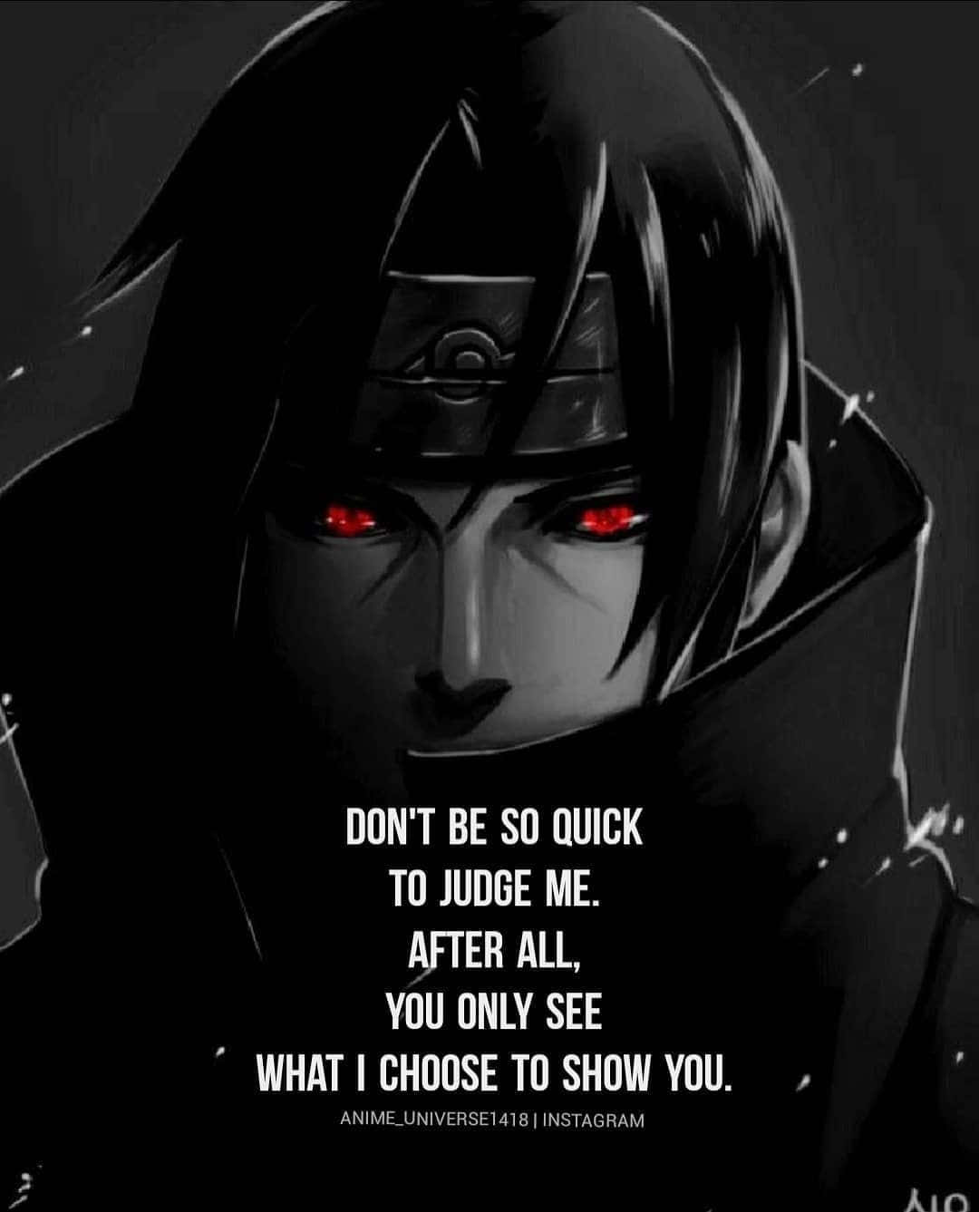A Black Man With Red Eyes And A Quote Background