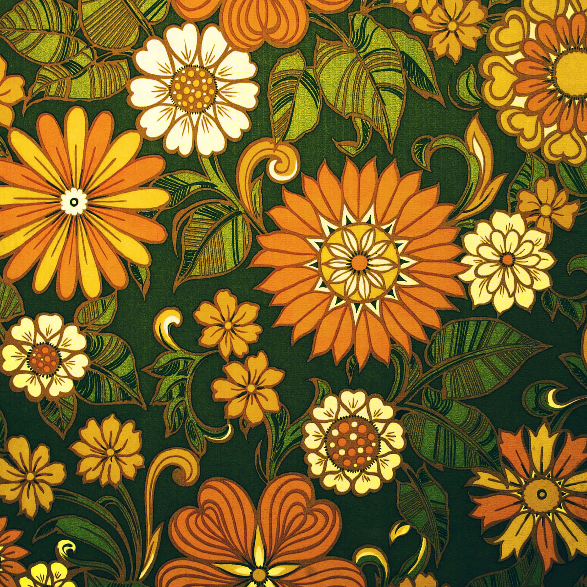 A Blast From The Past - 1960s Psychedelic Vibes Background
