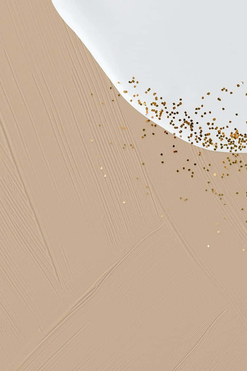 A Blend Of Sophistication And Texture - Brown And Gold. Background