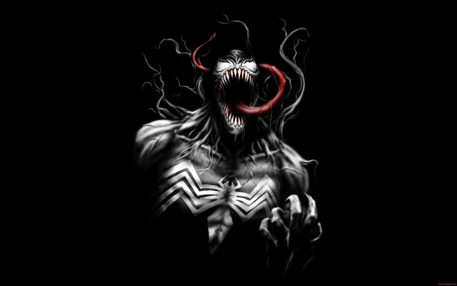 A Blinding Abstract Illustration Of Venom Background