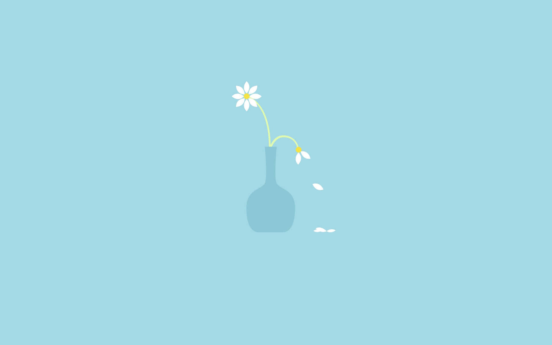 A Blooming Minimalistic Flower Background