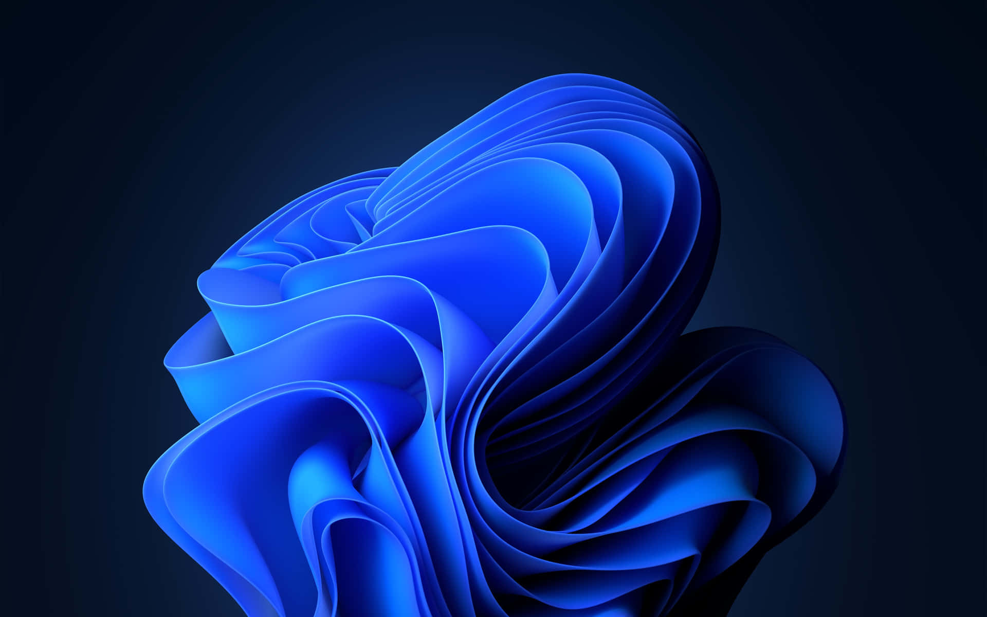 A Blue Abstract 3d Paper Sculpture