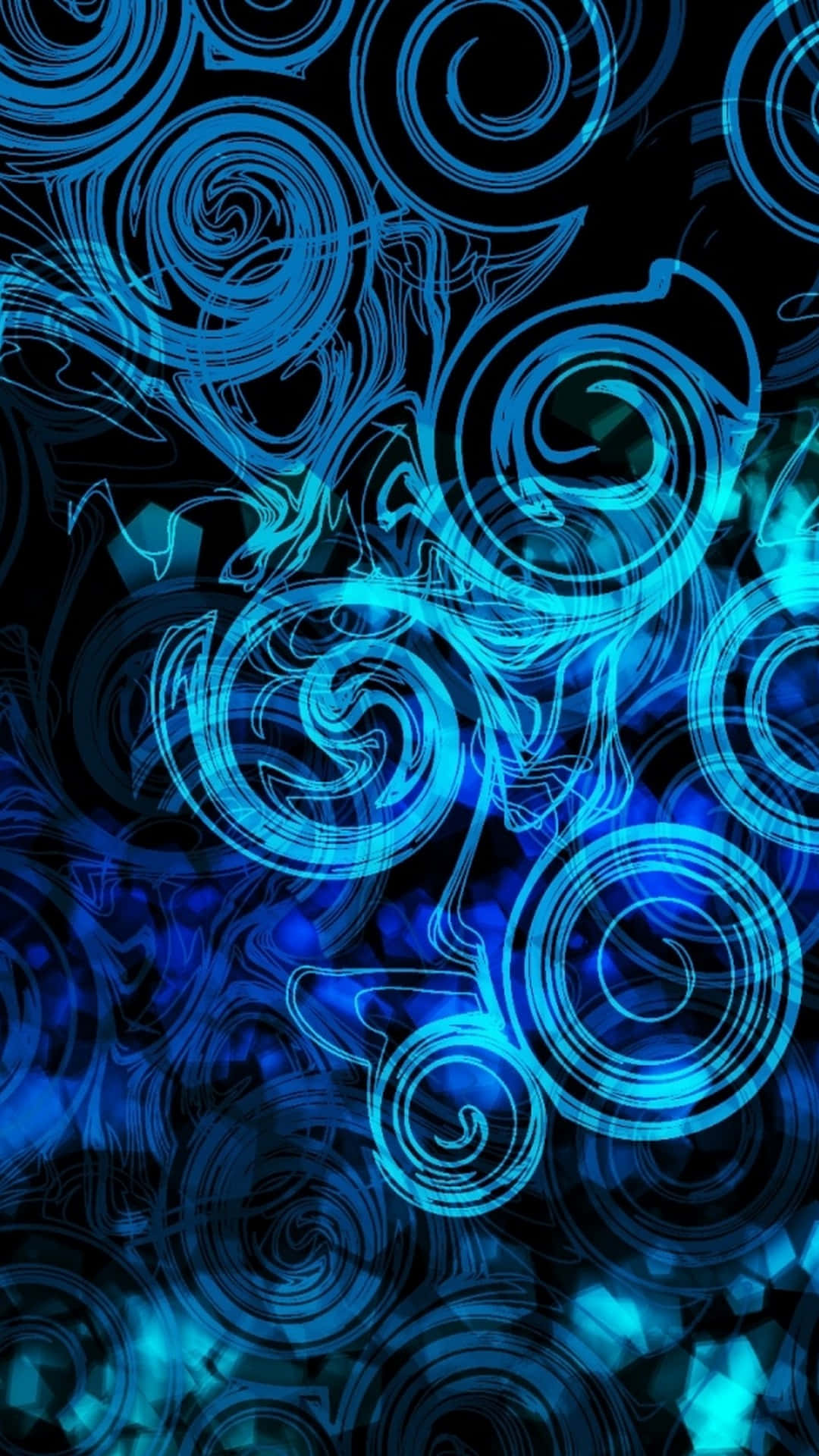 A Blue Abstract Background With Swirls Background