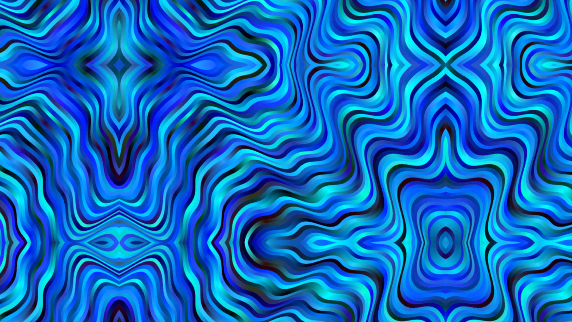 A Blue And Black Swirl Pattern Background