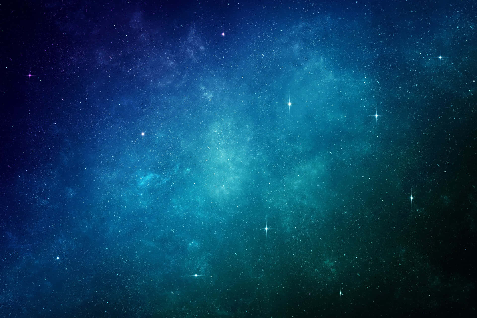 A Blue And Green Space Background With Stars Background