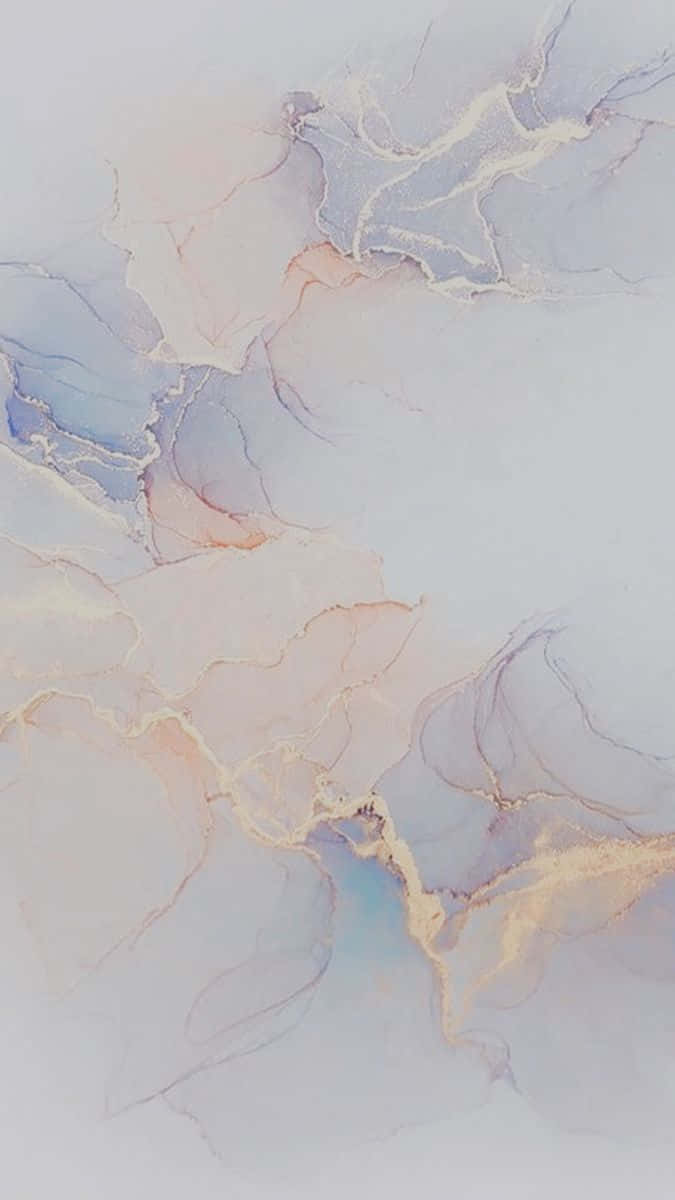 A Blue And Pink Marble Painting On A White Background Background