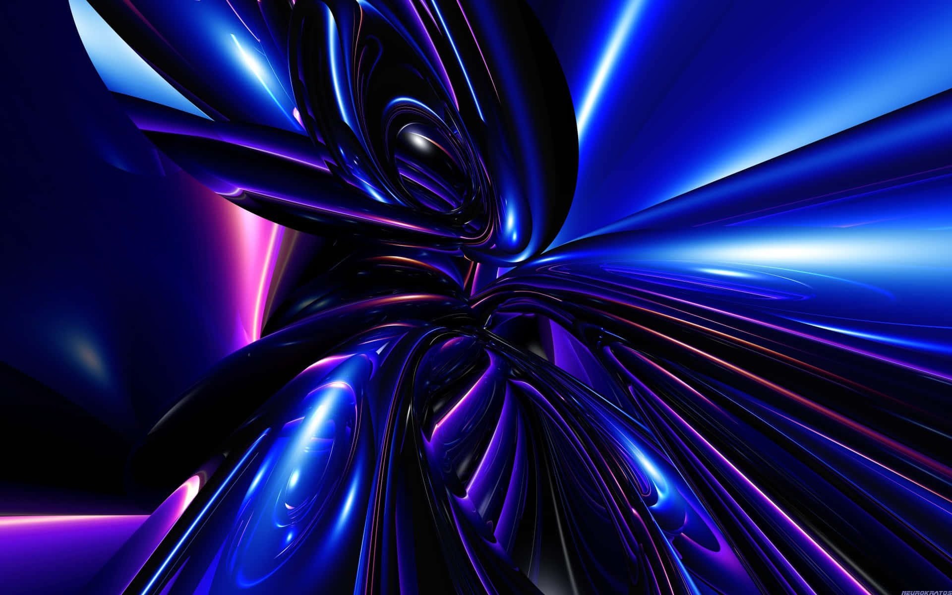 A Blue And Purple Abstract Background