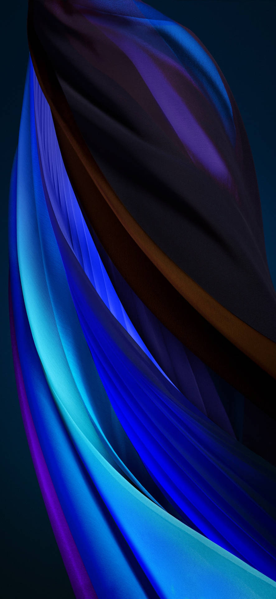 A Blue And Purple Abstract Design On A Black Background