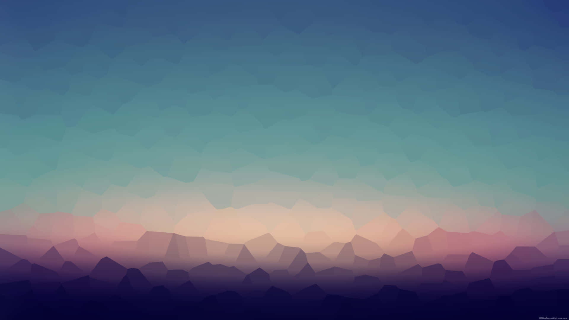 A Blue And Purple Background With Triangles