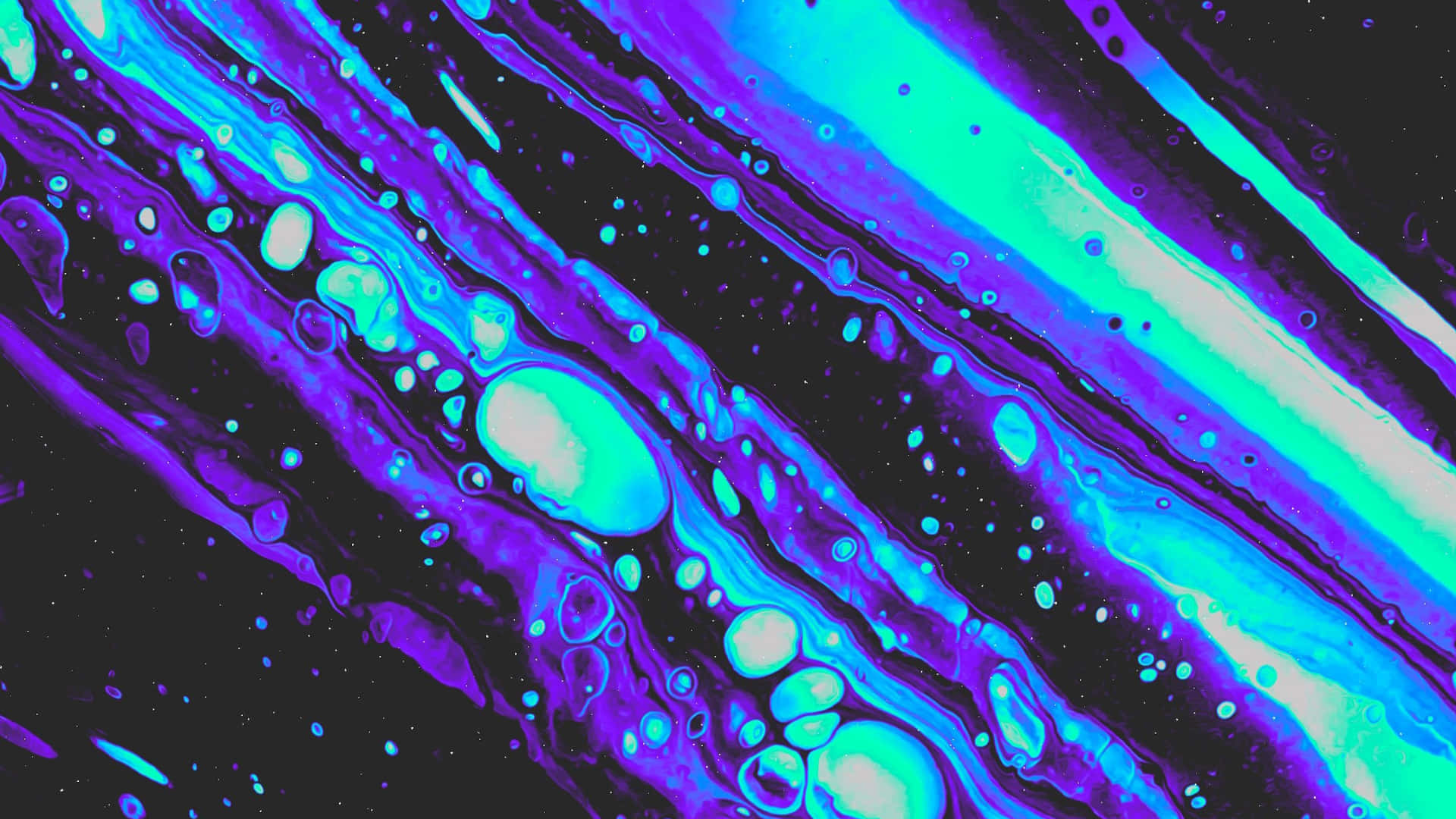 A Blue And Purple Liquid With Bubbles Background