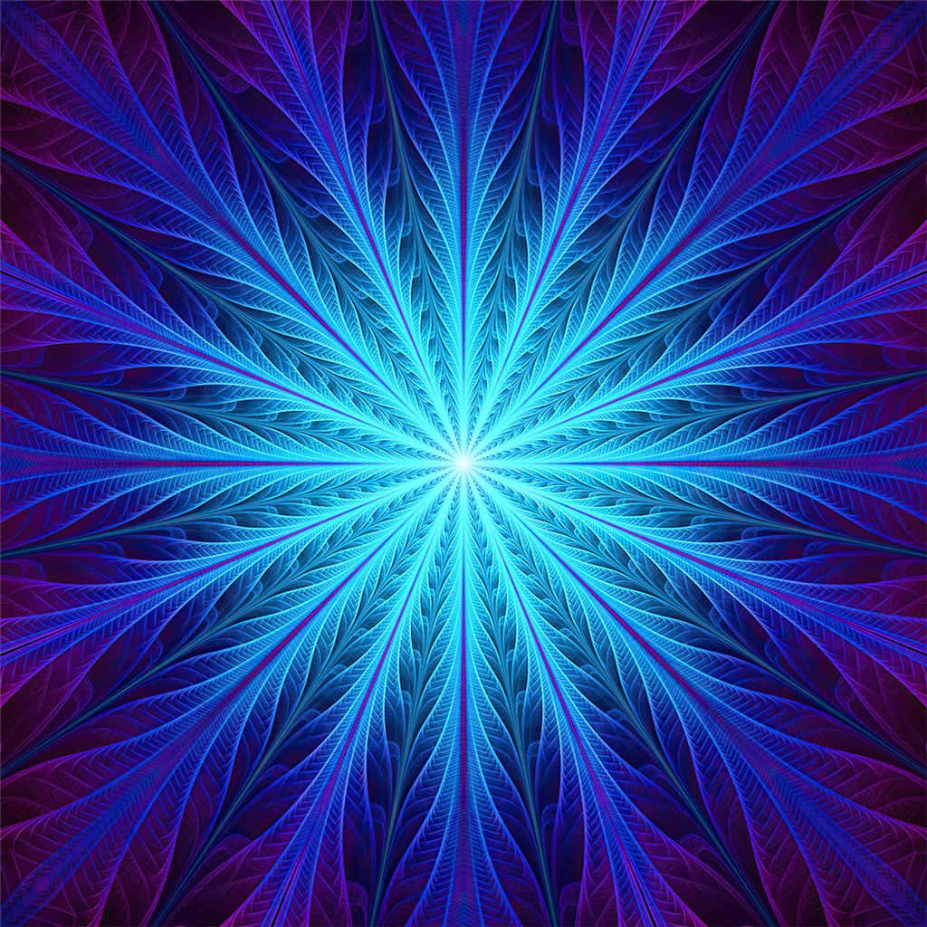 A Blue And Purple Starburst Design Background