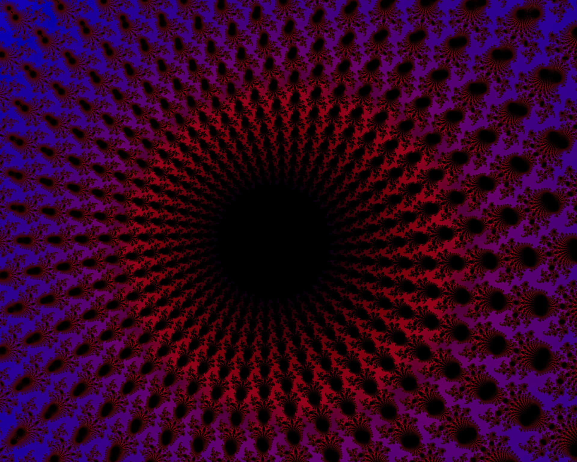 A Blue And Red Spiral Pattern With A Black Background Background