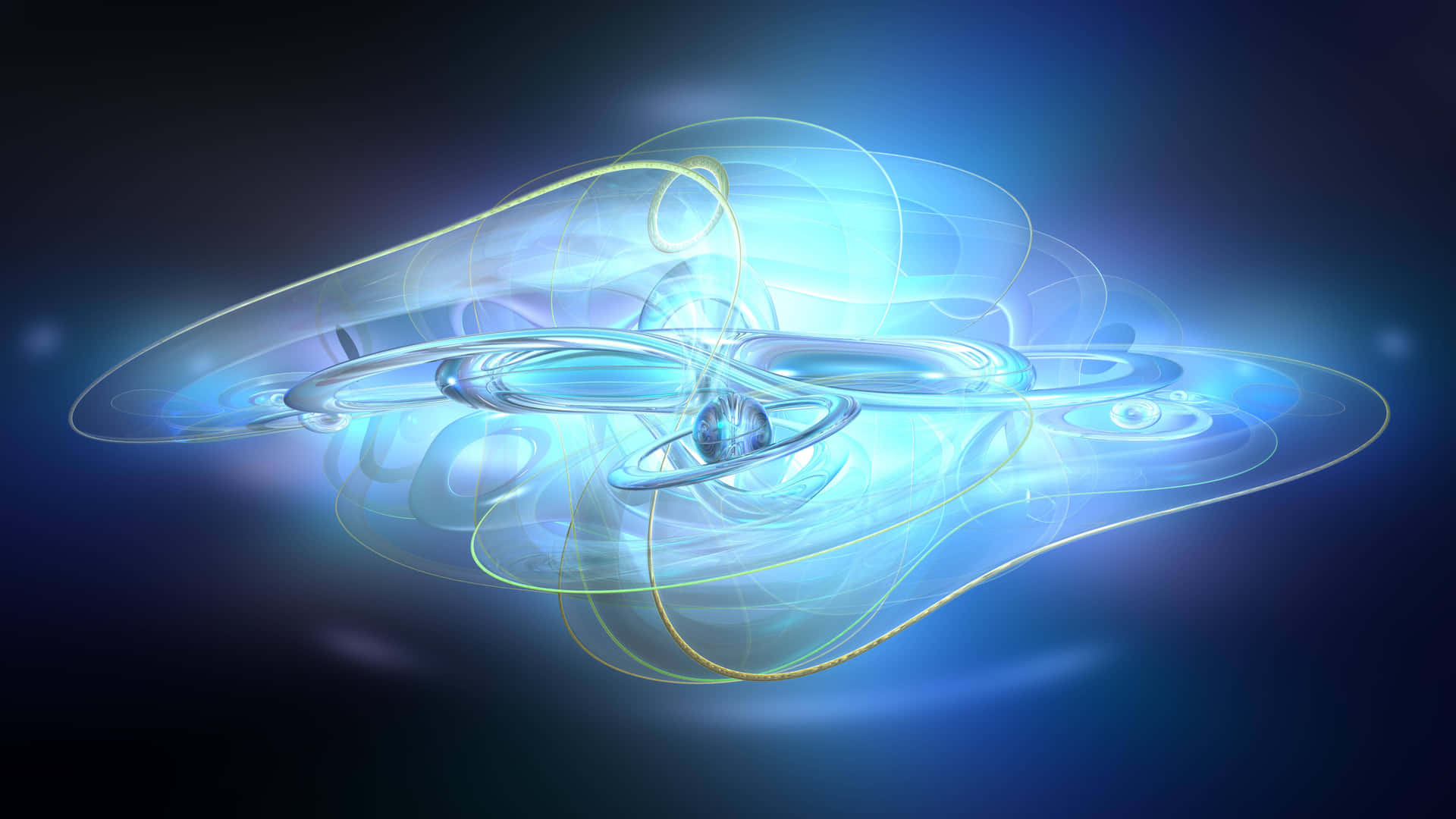 A Blue And White Abstract Design With A Blue Light Background