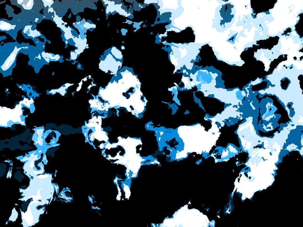 A Blue And White Abstract Painting