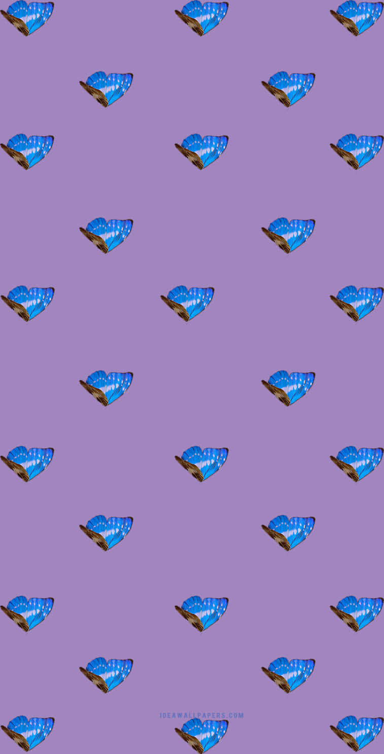 A Blue And White Airplane Pattern On A Purple Background Background