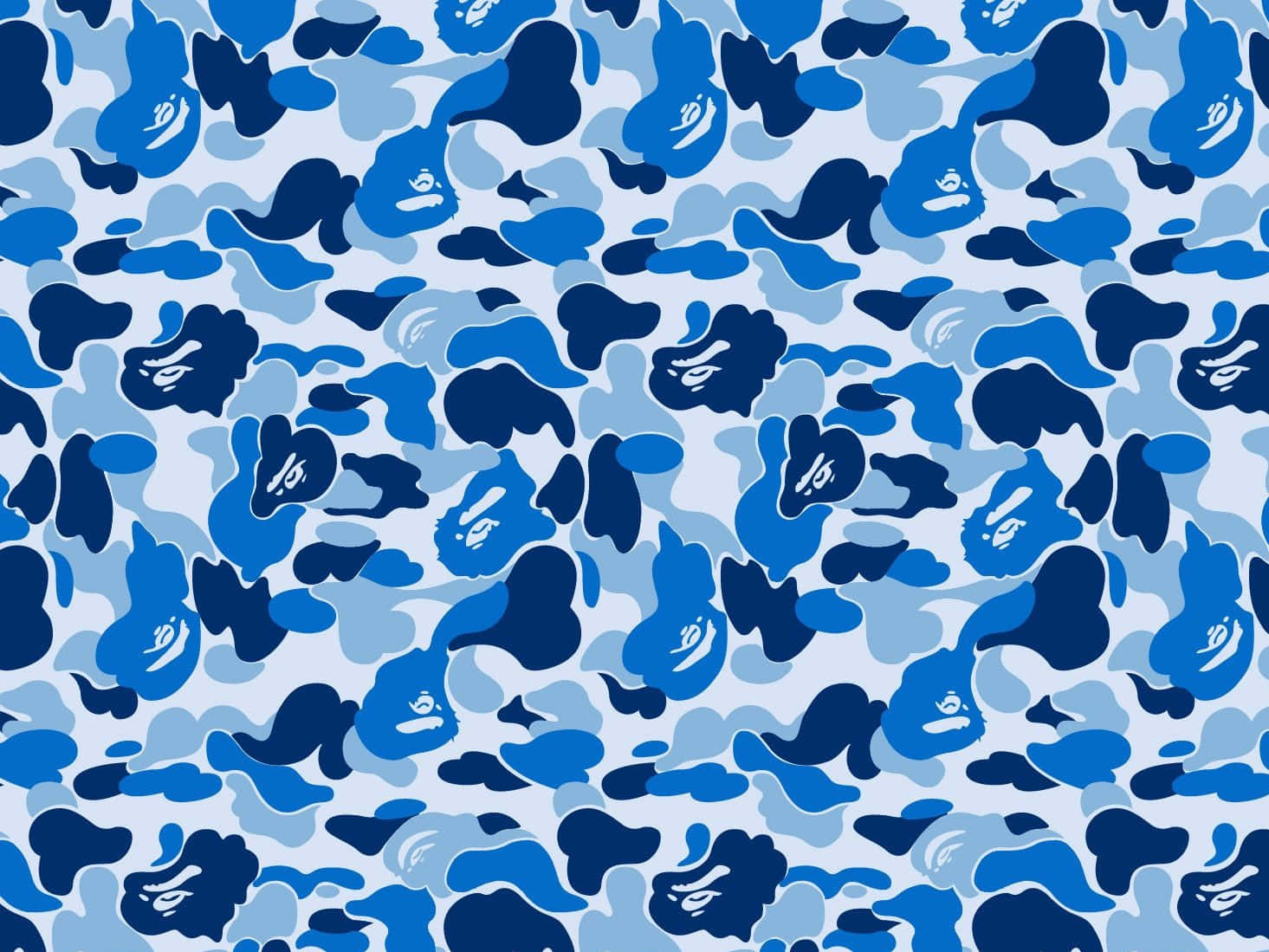 A Blue And White Camo Pattern Background