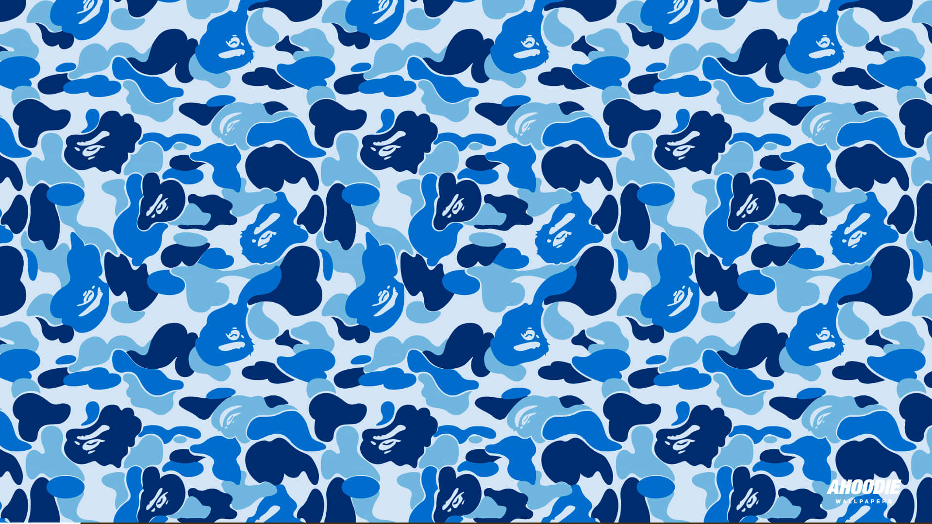 A Blue And White Camouflage Pattern Background