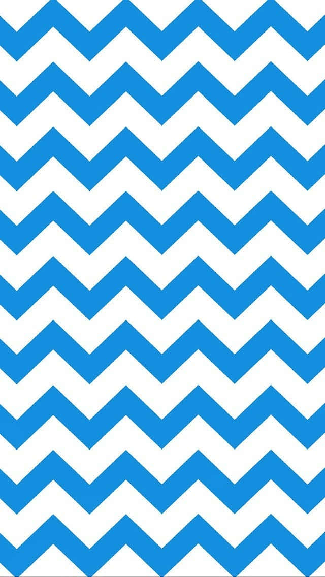 A Blue And White Chevron Pattern