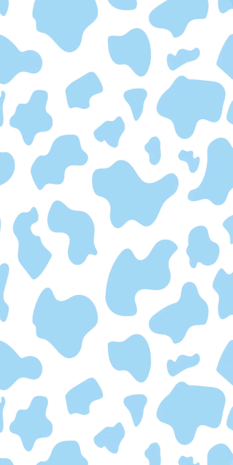 A Blue And White Cow Print Pattern Background