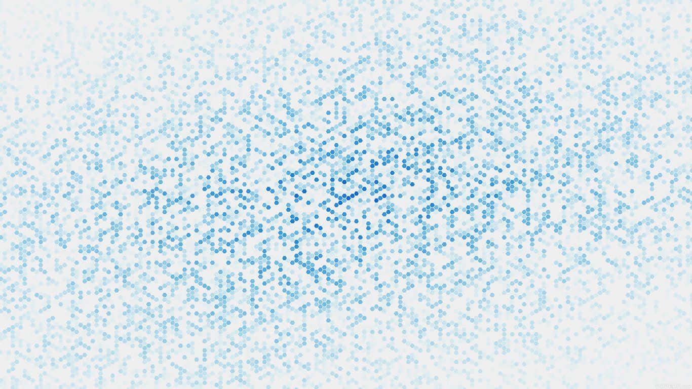 A Blue And White Drawing With Dots On It Background