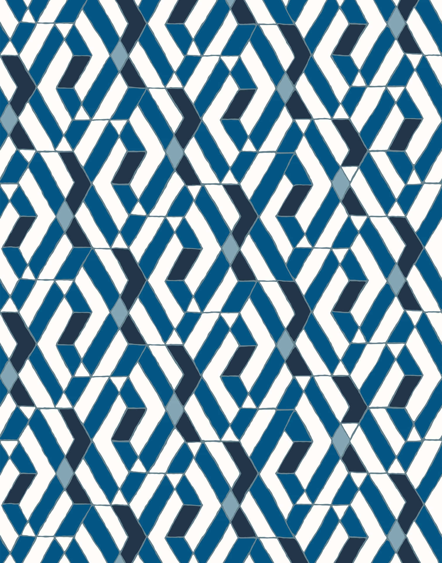 A Blue And White Geometric Pattern Background