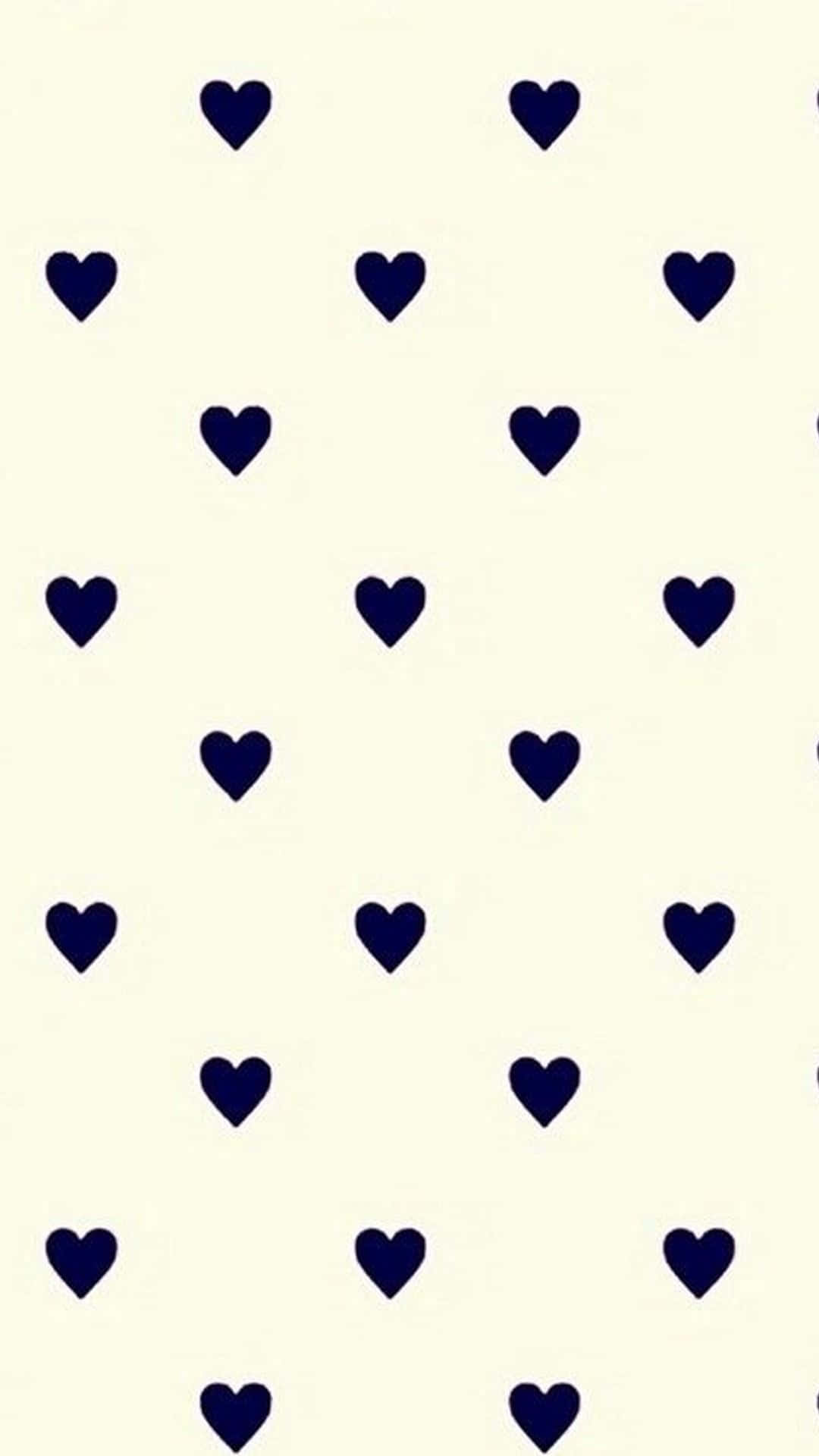 A Blue And White Heart Pattern On A White Background