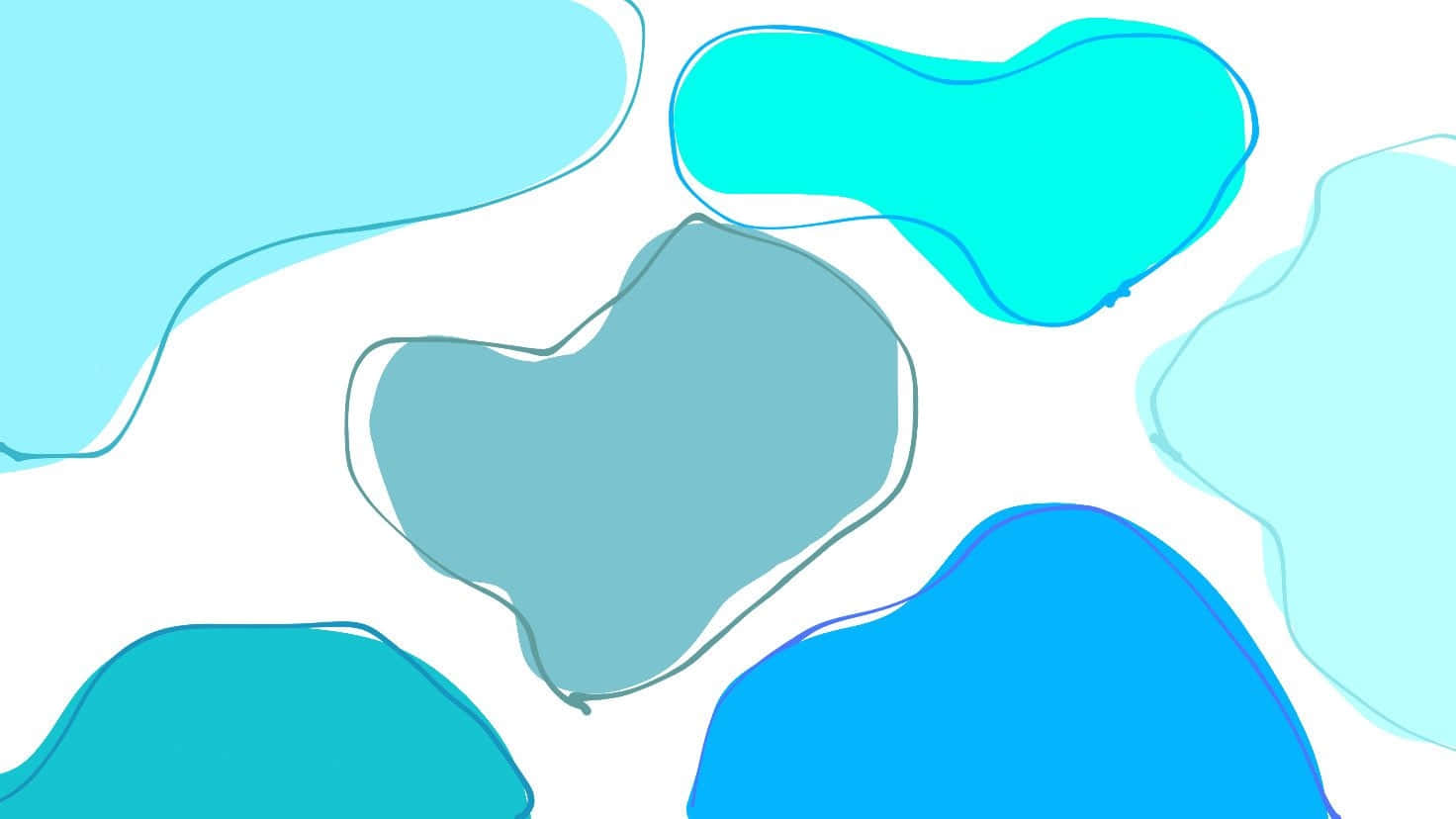 A Blue And White Heart Shape With A Blue Background