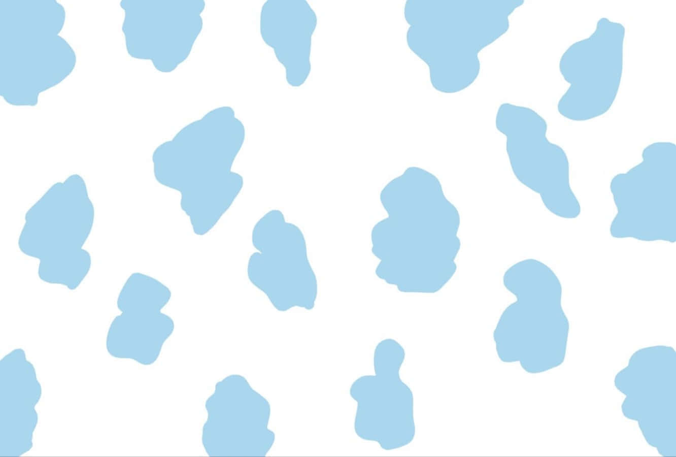 A Blue And White Pattern With A Cow Print Background