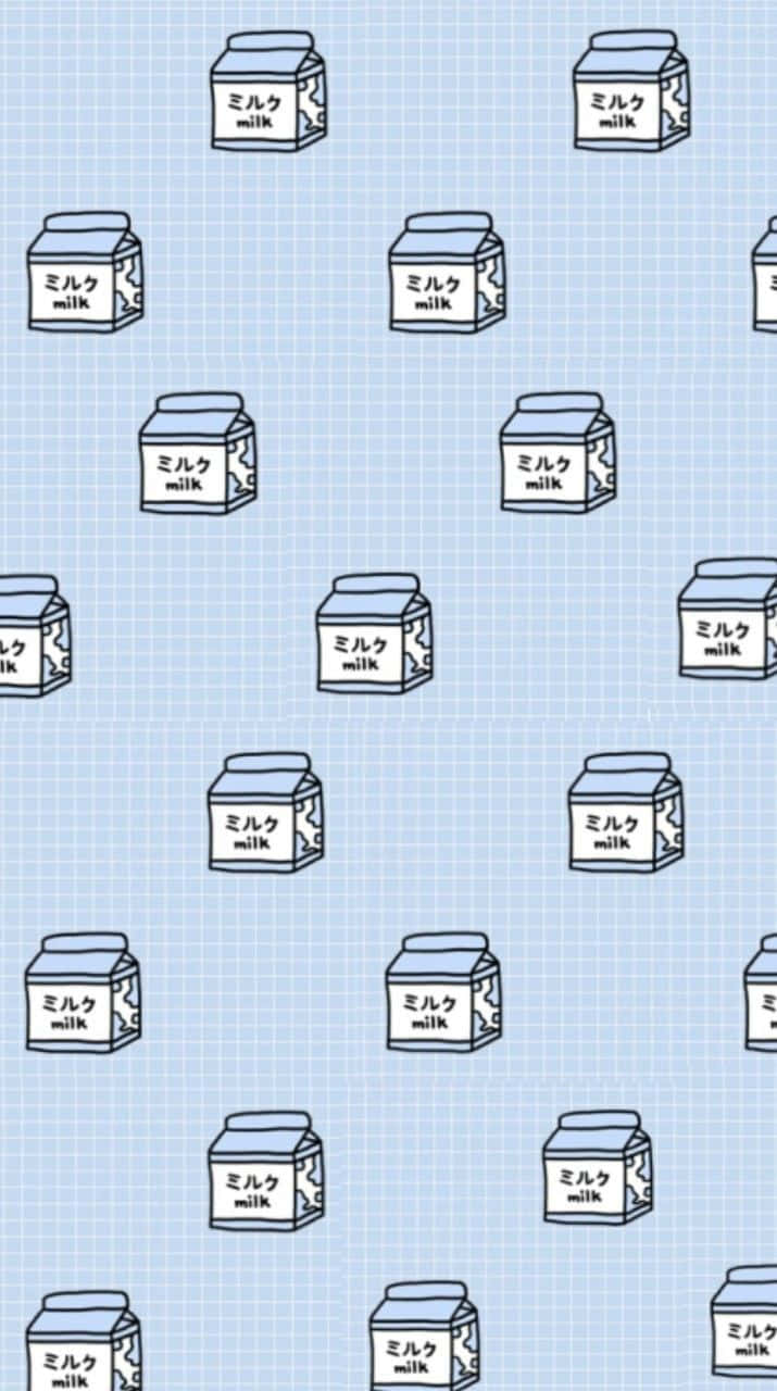 A Blue Background With A Pattern Of Boxes Background