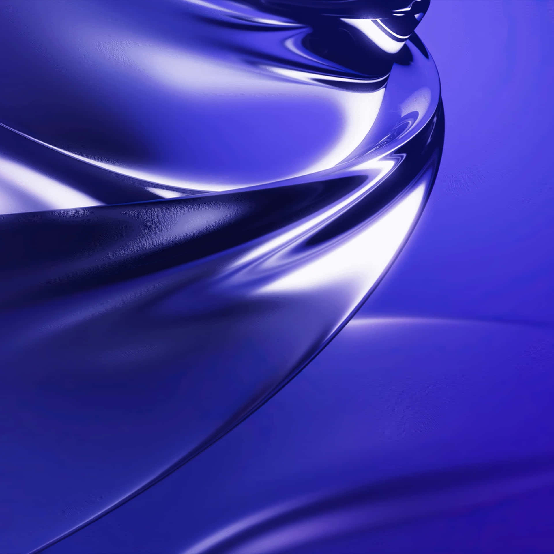 A Blue Background With A Silver Rim Background