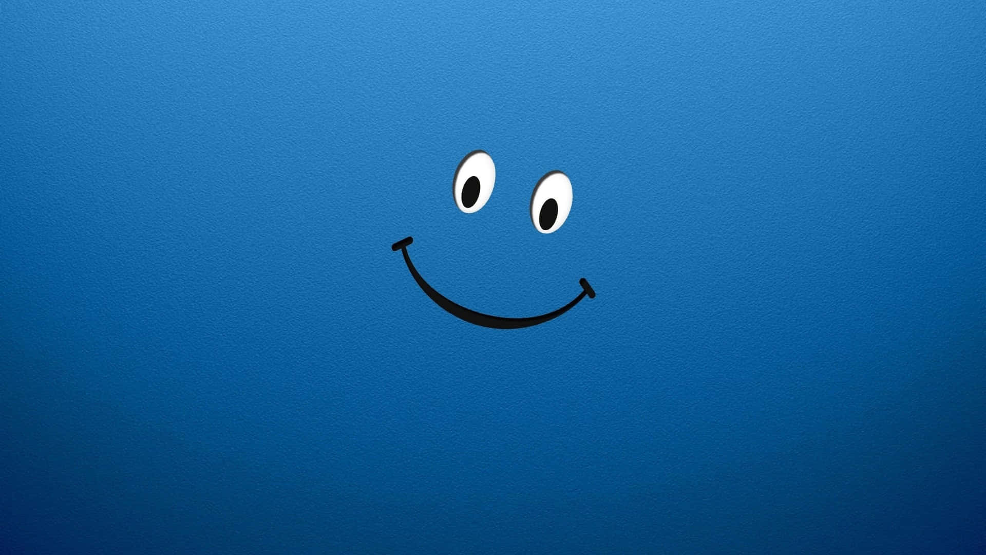 A Blue Background With A Smiling Face On It Background