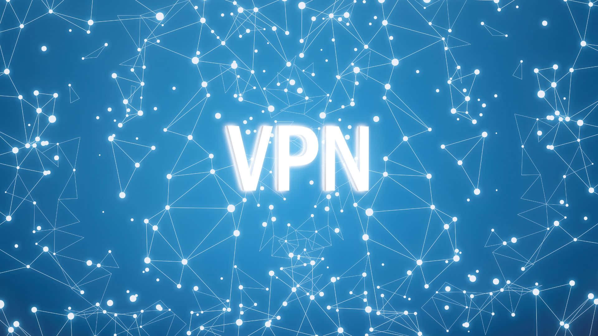 A Blue Background With The Word Vpn Background