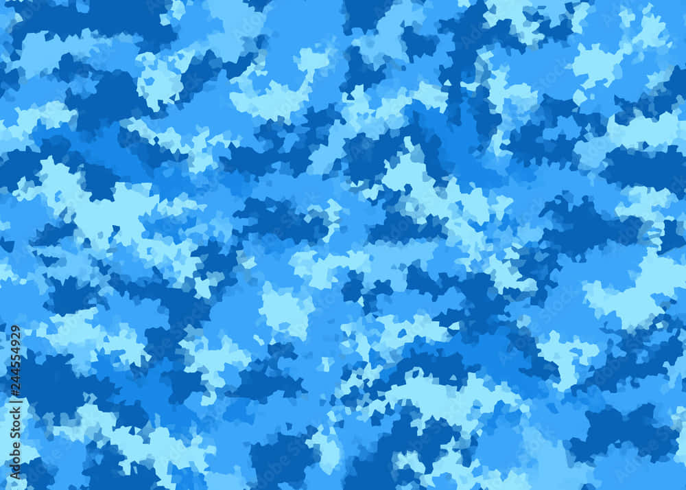 A Blue Camouflage Pattern Background