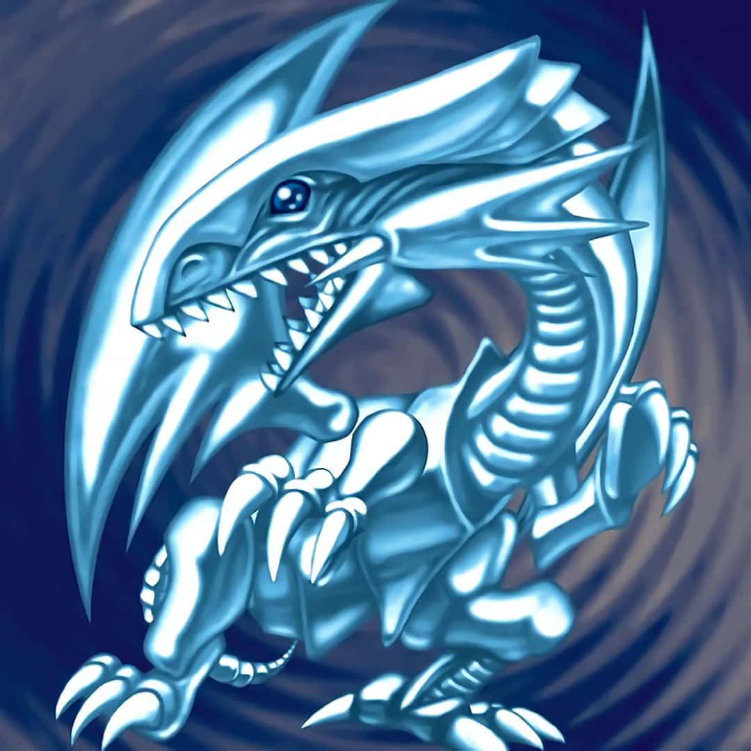 A Blue Dragon With A Blue Body Background