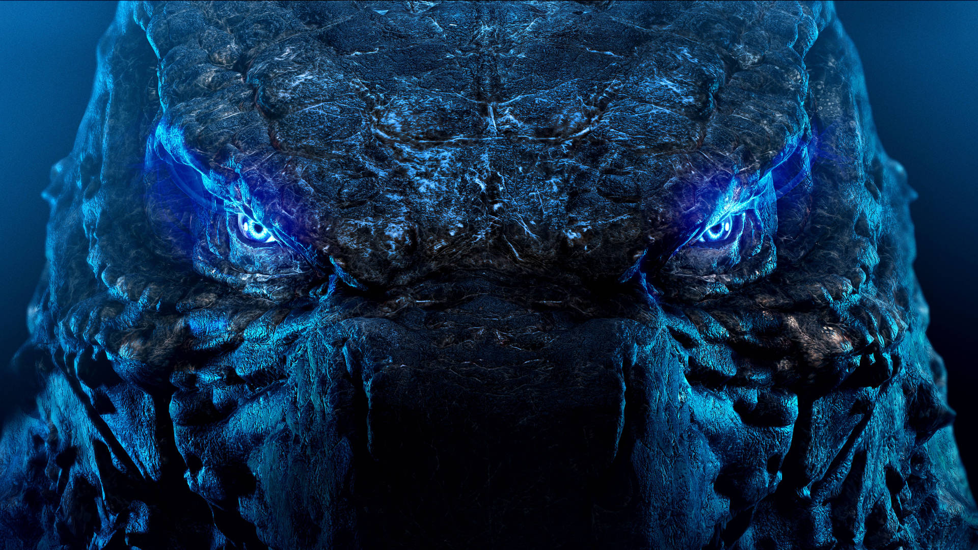 A Blue Dragon With Blue Eyes Background