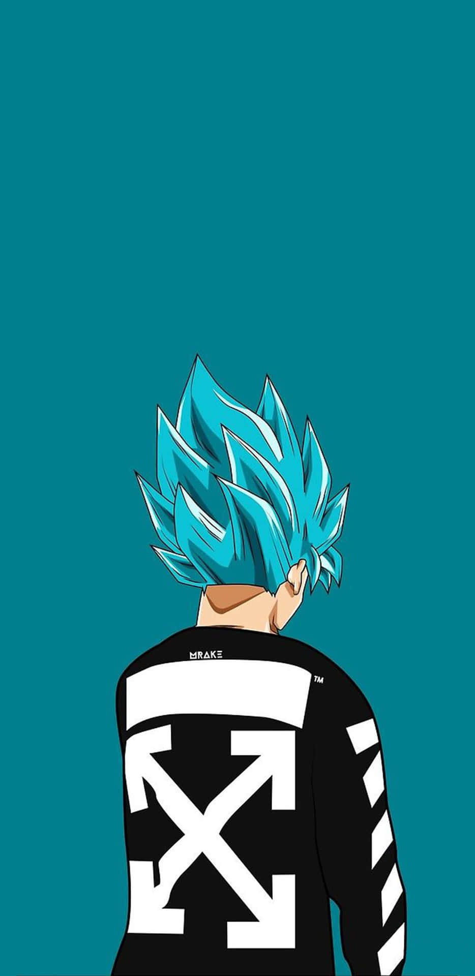 A Blue Haired Man With Black Hair Background