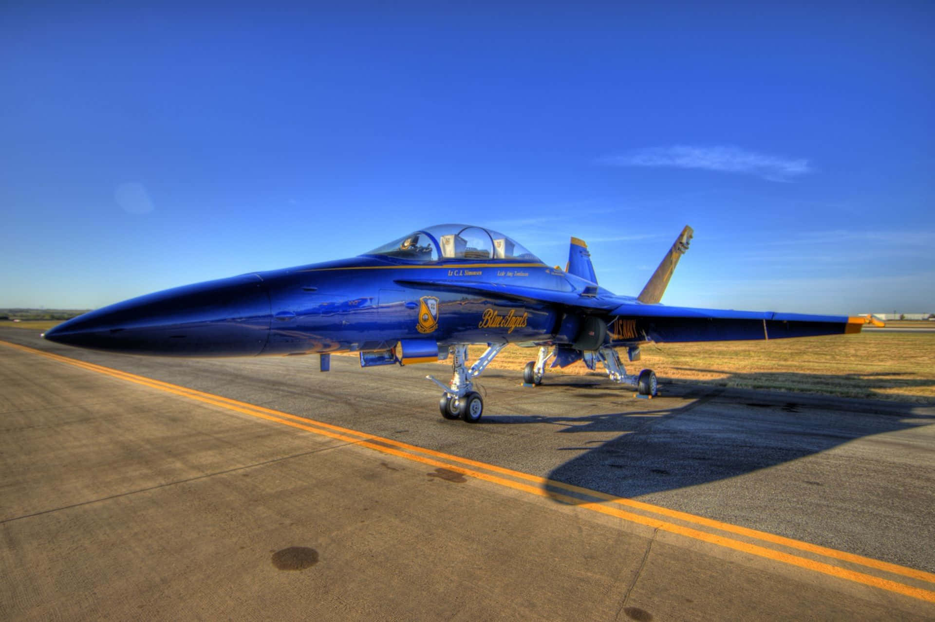 A Blue Jet Plane Background