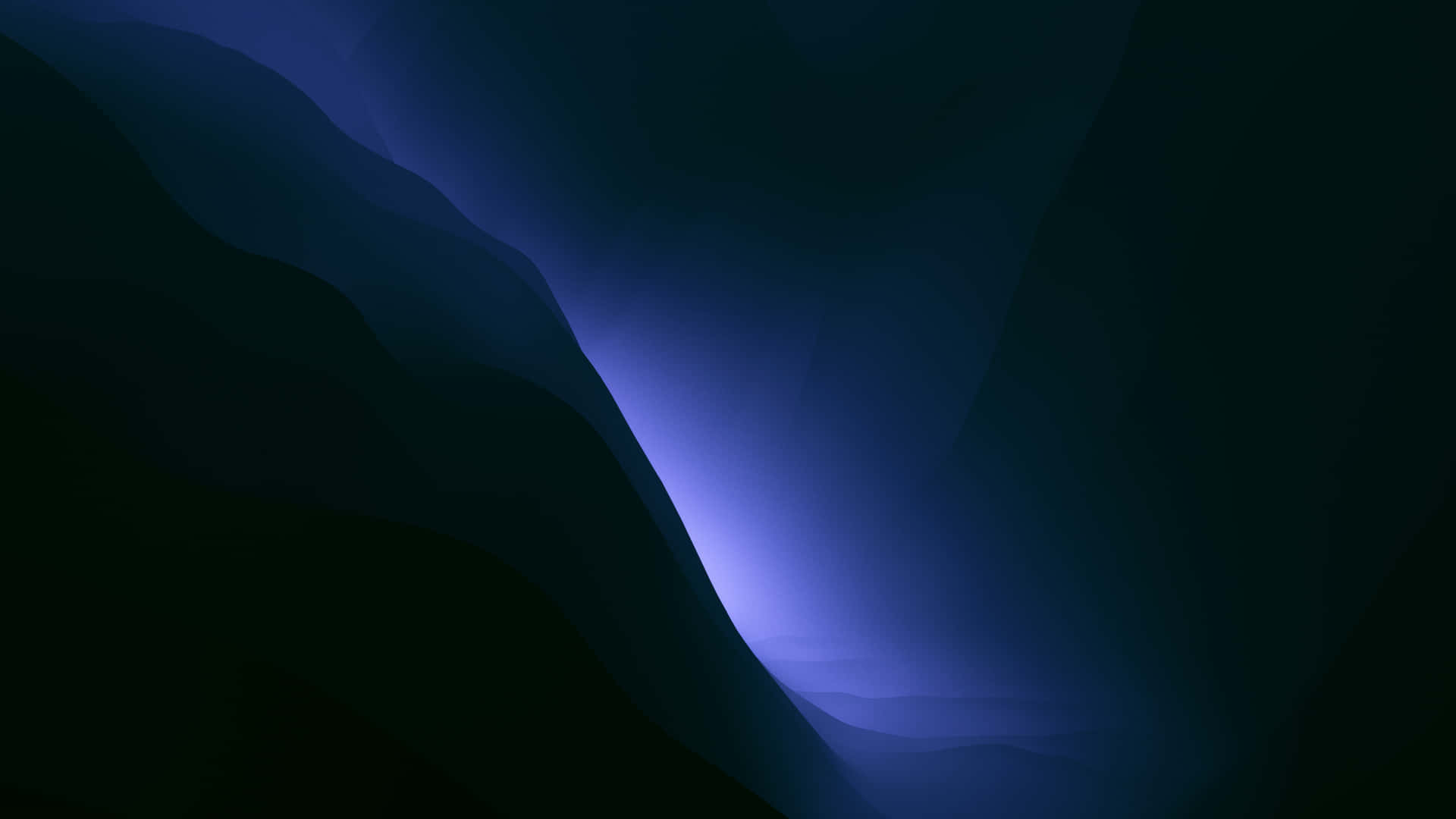 A Blue Light Is Shining In A Dark Cave Background