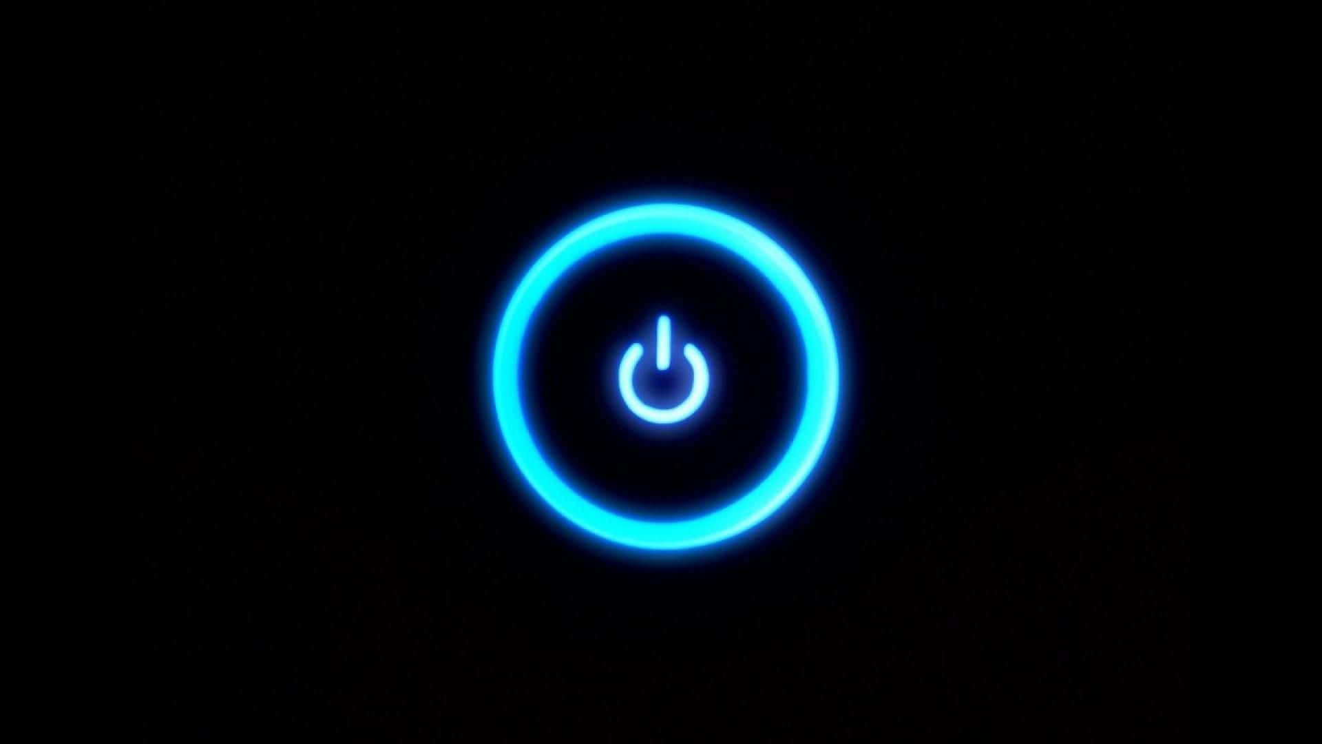 A Blue Light Is Shown On A Black Background