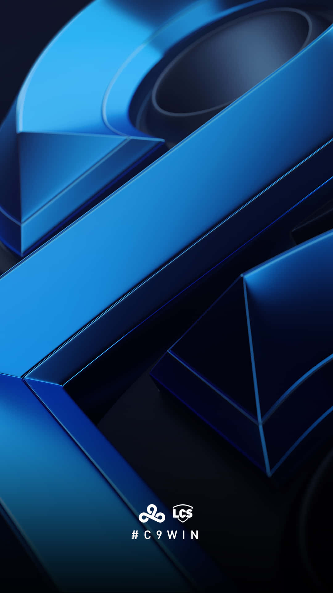 A Blue Logo With A Blue Background Background