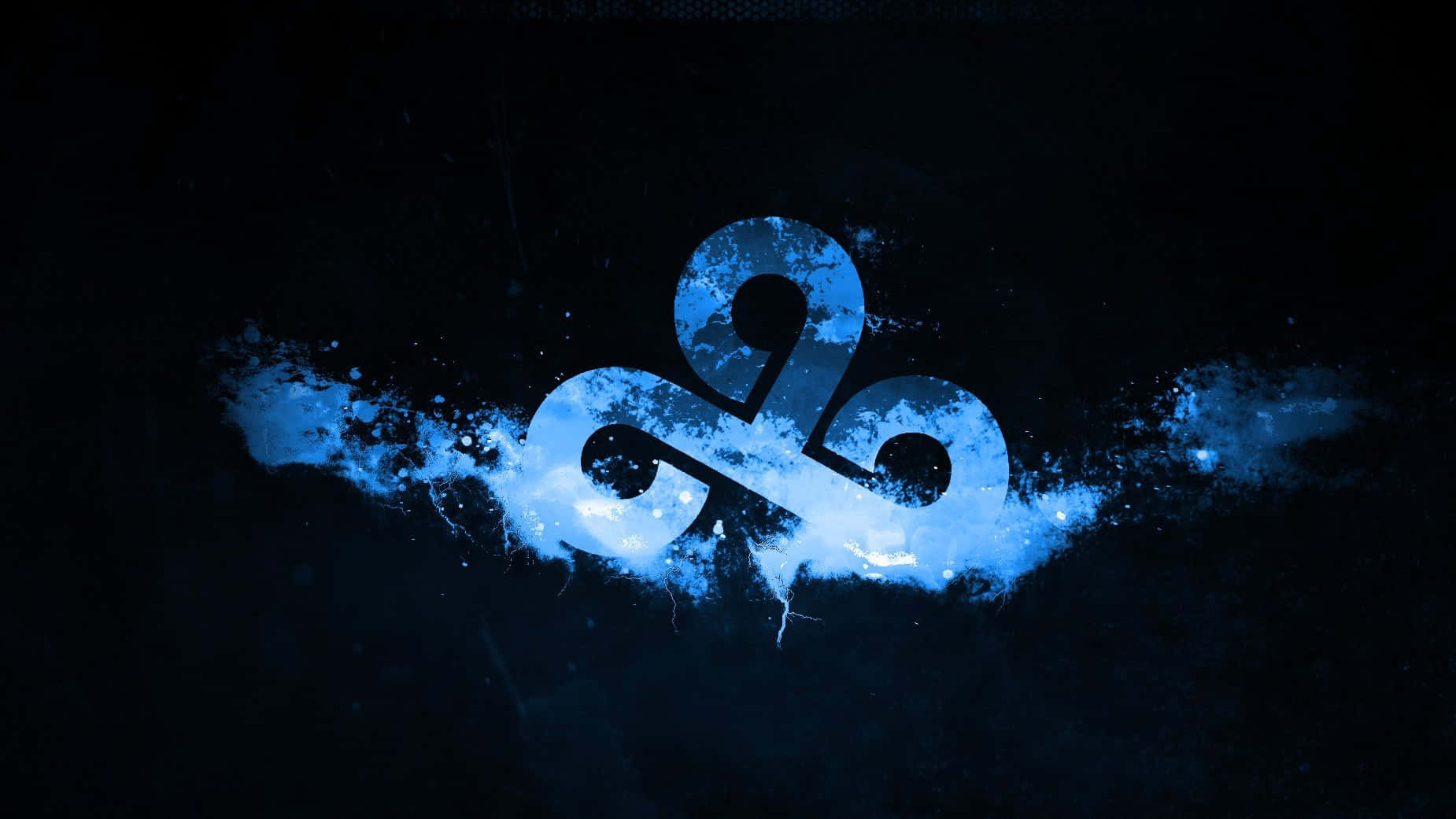 A Blue Logo With A Blue Background Background