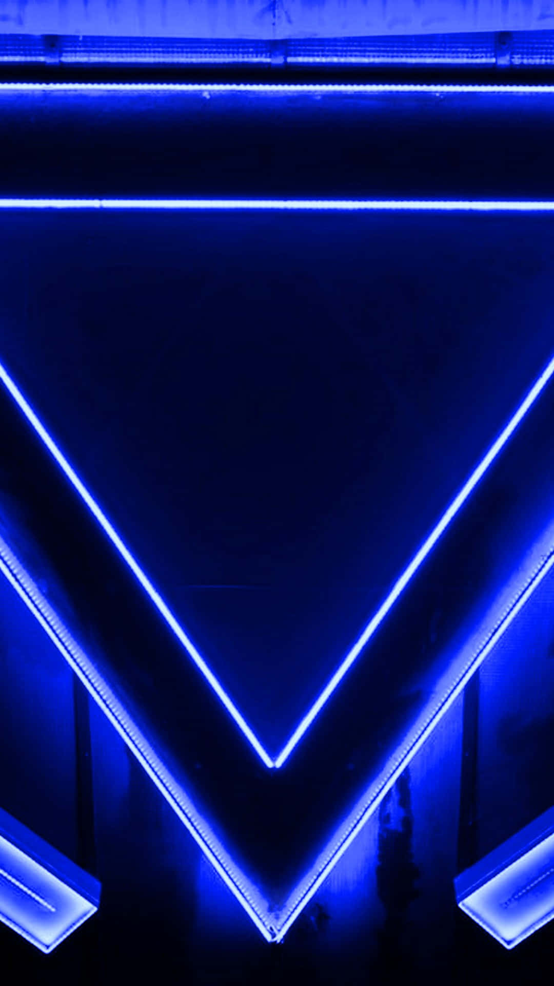 A Blue Neon Sign Background