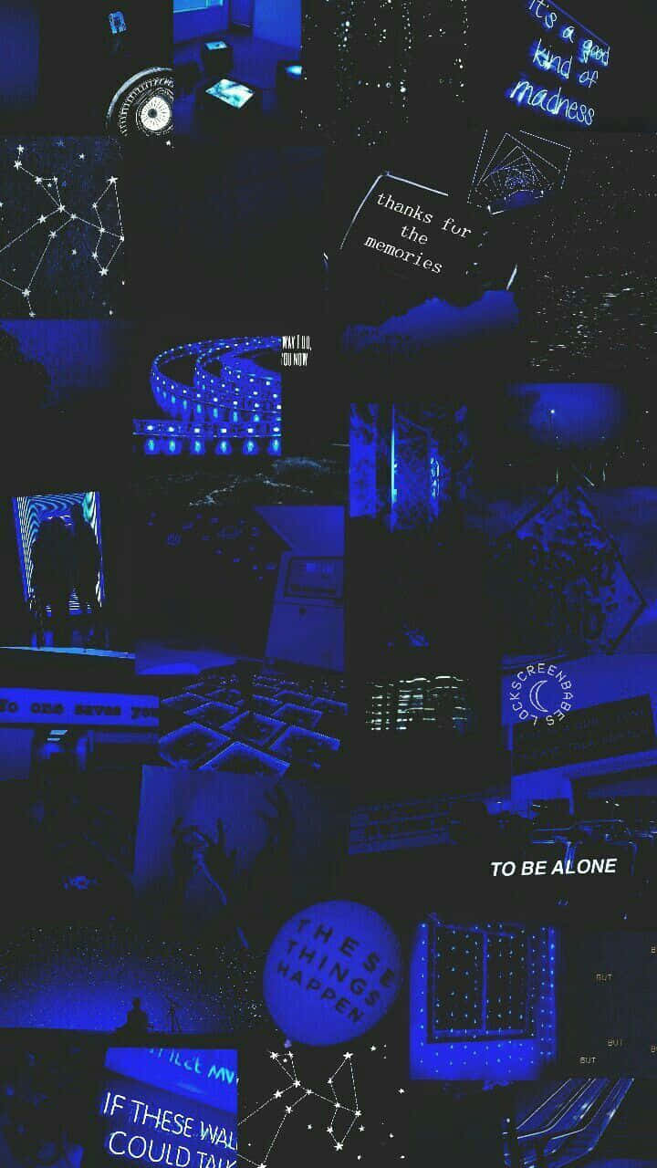 A Blue Pattern Giving Off A Serene And Calming Aesthetic Background