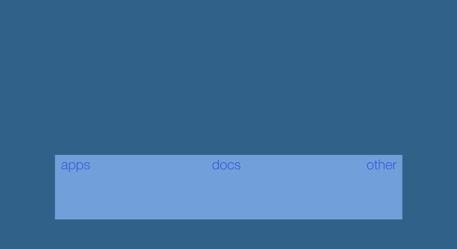A Blue Screen With The Words 'apps' Background